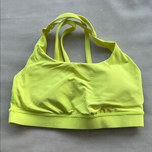 Neon/ Electric Yellow Lululemon Women's Sports Bra